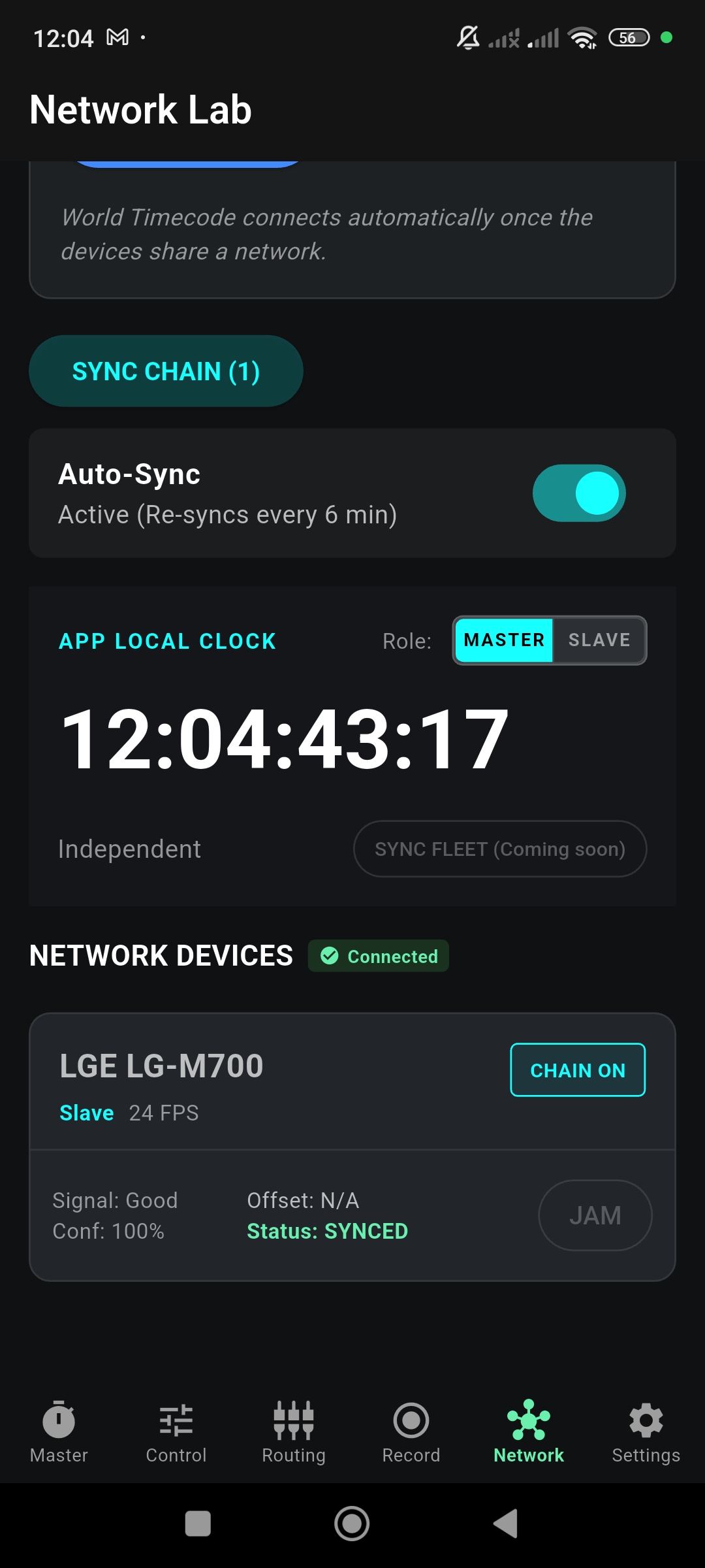 OSRTIME Network - Synced